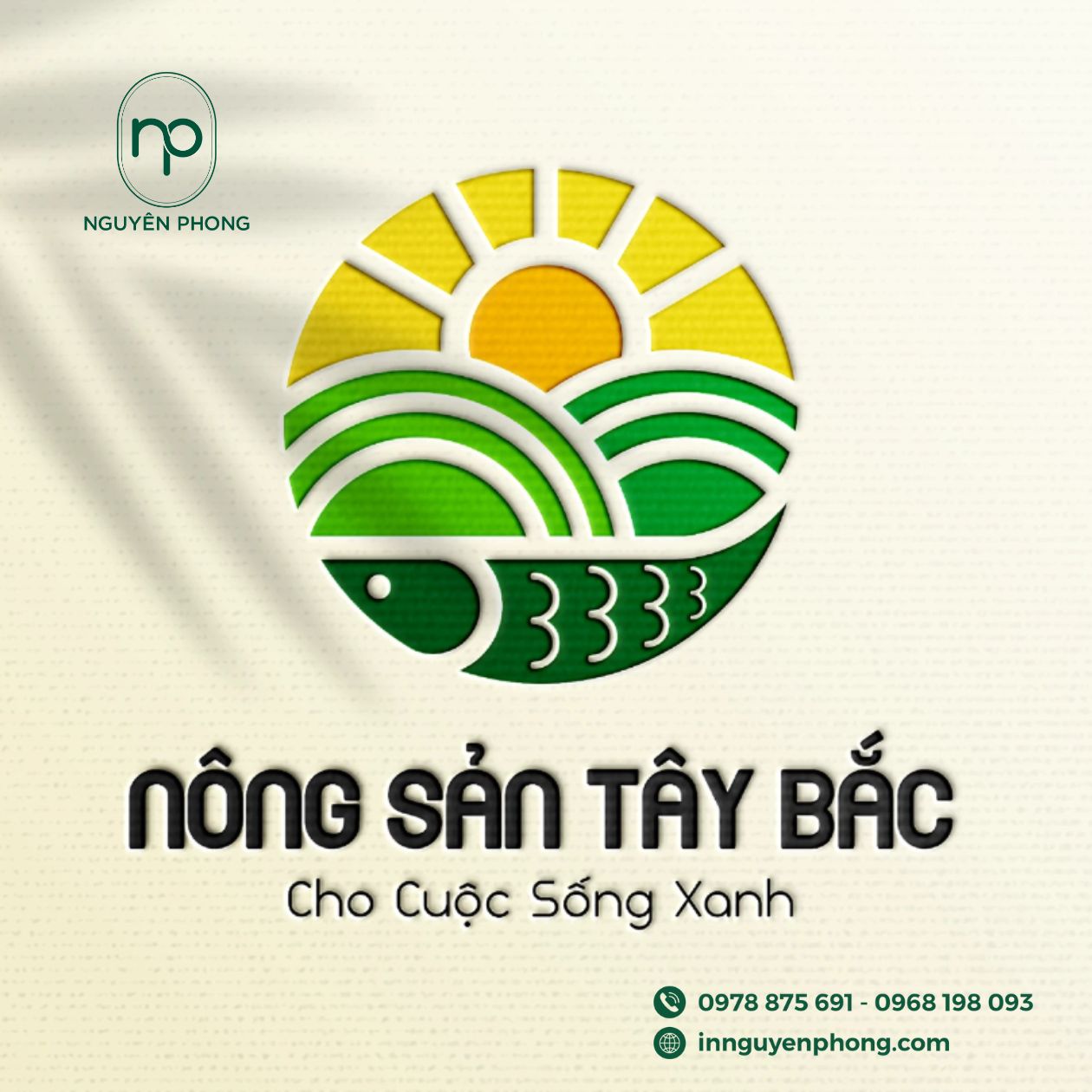 Mẫu logo nông sản sạch
